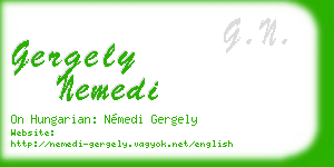 gergely nemedi business card
